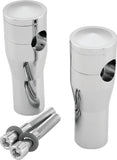 Bikers Choice 4 Inch Chrome Smooth Top Risers for BC or DNA Springer Front End