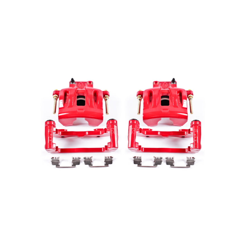 Power Stop 05-11 Chrysler 300 Front Red Calipers w/Brackets - Pair