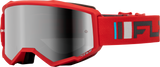 Zone Goggle Red/Charcoal W/ Silver Mirror/Smoke Lens