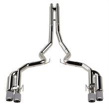 Load image into Gallery viewer, Kooks 18-24 Ford Mustang GT 5.0 3in. Valved Shotgun Cat-Back Exhaust - Carbon Tips