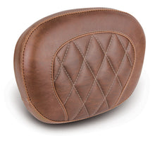Load image into Gallery viewer, Mustang 97-23 Harley Touring Sissy Bar Pad (12 inch x 9 inch) Diamond Stitch - Brown