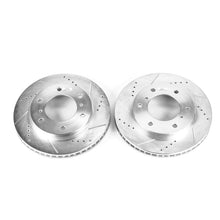 Load image into Gallery viewer, Power Stop 00-06 Mitsubishi Montero Front Evolution Drilled &amp; Slotted Rotors - Pair