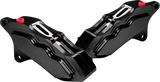 6 Pist Front Dual Caliper Kit Black 00-Up W/ 11.5