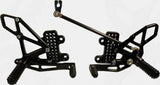 Rear Set Complete Blk Hon