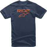 Ride 2.0 Tee Navy/Orange Sm