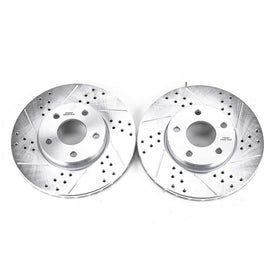 Power Stop 14-18 Ford C-Max Front Evolution Drilled & Slotted Rotors - Pair