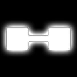 ORACLE Lighting Universal Illuminated LED Letter Badges - Matte Wht Surface Finish - H SEE WARRANTY
