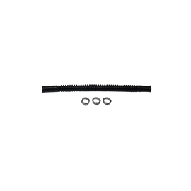 Deatschwerks Convoluted Tubing 200mm Length x 8mm ID Side 1 x 8mm ID Side 2 - Black