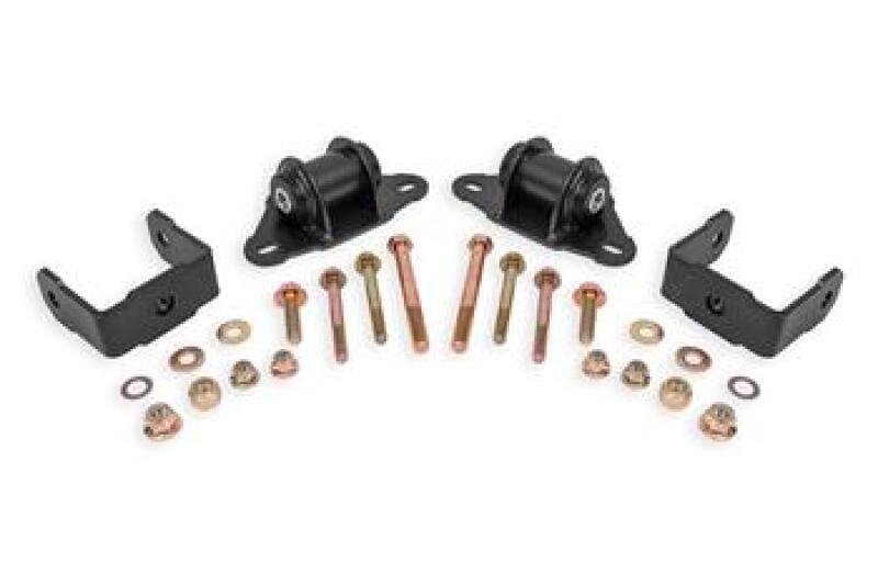 BMR 14-19 Chevrolet Corvette Transmission/Differential Mount - Black Hammertone