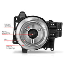 Load image into Gallery viewer, ANZO 2007-2013 Toyota Fj Cruiser Projector Headlights w/ Halo Chrome