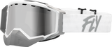 Zone Snow Goggle Wht/Light Gry W/ Silver Mirror/Smoke Lens