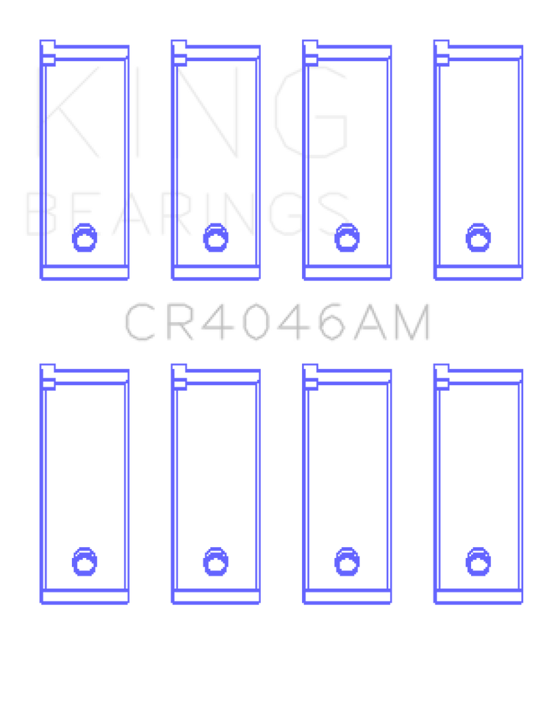 King Acura D16A1 Rod Bearing Set - Size STD