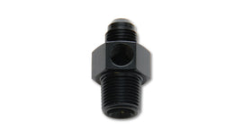 Vibrant -8AN Male to 3/8in NPT Male Union Adapter Fitting w/ 1/8in NPT Port