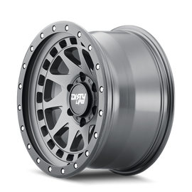 Dirty Life 9311 Enigma Pro 17x9/6x139.7 BP/-12mm Offset/106mm Hub Satin Graphite Wheel - Beadlock