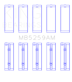 King Acura B18A1/B1/C1/C5 K20A/K24A Main Bearing Set - Size STD
