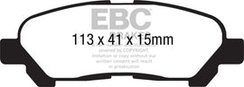 EBC 09-13 Toyota Highlander 2.7 2WD/4WD Ultimax2 Rear Brake Pads