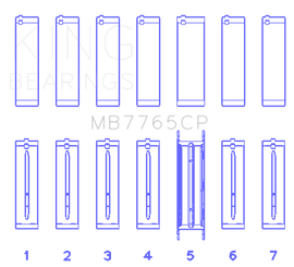 King GMC 4.2 Vortec L6 Main Bearing Set