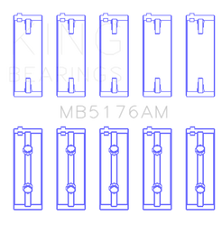 King Mitsuishi 4G93 SOHC (Size STD) Main Bearing Set