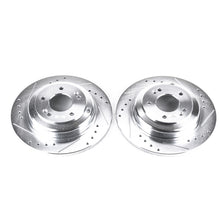 Load image into Gallery viewer, Power Stop 10-16 Hyundai Genesis Coupe Rear Evolution Drilled &amp; Slotted Rotors - Pair