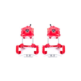 Power Stop 01-05 BMW 320i Rear Red Calipers w/Brackets - Pair