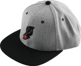 DragonFire Racing Hat Dfr Head Flatbill Gry/Blk