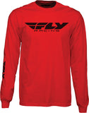 Fly Corporate L/S Tee Red Sm