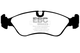 EBC 99-02 Daewoo Lanos 1.6 Chassis -447433 Yellowstuff Front Brake Pads
