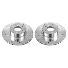 Load image into Gallery viewer, Power Stop 11-17 BMW X3 Rear Evolution Drilled &amp; Slotted Rotors - Pair