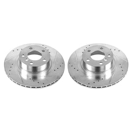 Power Stop 11-17 BMW X3 Rear Evolution Drilled & Slotted Rotors - Pair