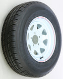 Trailer Tire And Wheel Assembly White