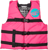 Youth Flotation Vest Neon Pink/Teal