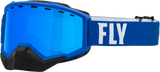 Focus Snow Goggle Blue/White W/ Sky Blue Mirror/Blue Lens