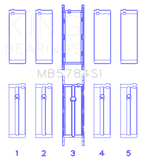 King BMW N20B20 Main Bearing Set - Size +0.50mm