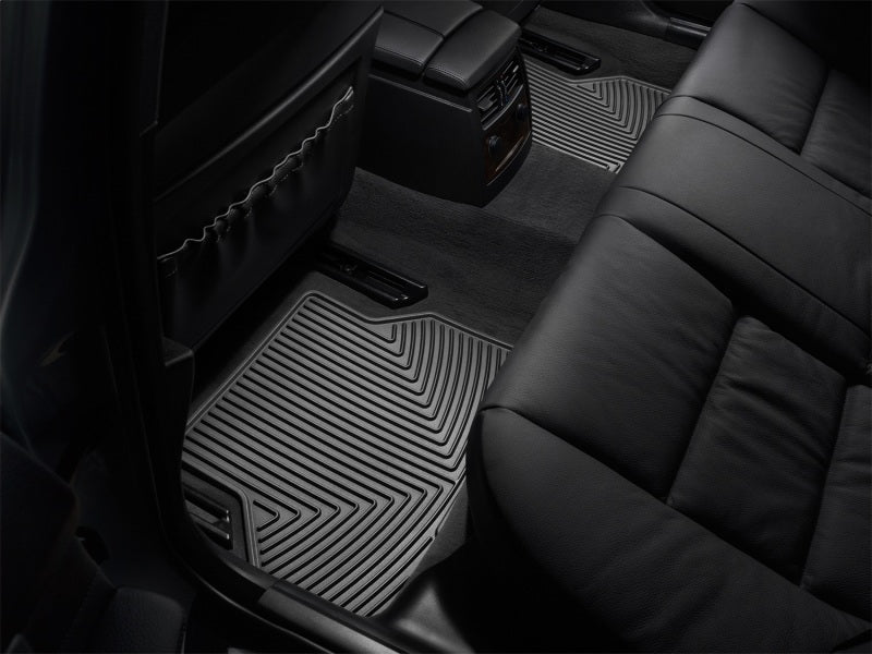 WeatherTech 04-10 BMW 5-Series Rear Rubber Mats - Black