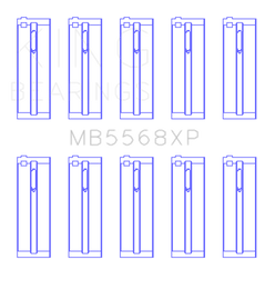 King Acura D16A1/97-01 Honda H22A4/98+ F23A Performance Main Bearing Set - Size STD