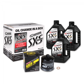 Maxima SxS Quick Change Kit 10W-50 Synthetic w/Black Filter