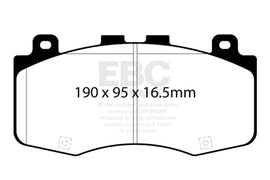 EBC 2018+ Jeep Grand Cherokee Trackhawk Bluestuff Front Brake Pads