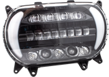 Led Sharktooth W/ Turns Blk/Chr Fltr `15-Up