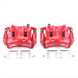 Power Stop 03-04 Nissan Frontier Front Red Calipers w/Brackets - Pair