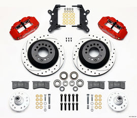 Wilwood Narrow Superlite 6R Front Hub & 1PC Rtr Kit 12.88in Dril -Red 60-68 Ford / Mercury Full Size