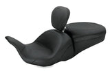 Mustang 08-21 Harley Electra Glide, Rd Glide, Rd King, Str Glide Lowdown 1PC Seat w/DBR - Black