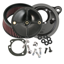 S&S Cycle 99-06 BT Model w/ Stock CV Carb/07-10 Softail CVO Models Stealth Air Cleaner Kit w/o Cover