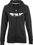 Women'S Fly Corporate Zip Up Hoodie Black Lg