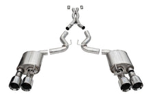 Load image into Gallery viewer, Corsa 20-22 Ford Mustang GT500 3.0in Dual Rear Exit Catback w/ Twin 5.0in Pol. Straight Cut Pro Tip