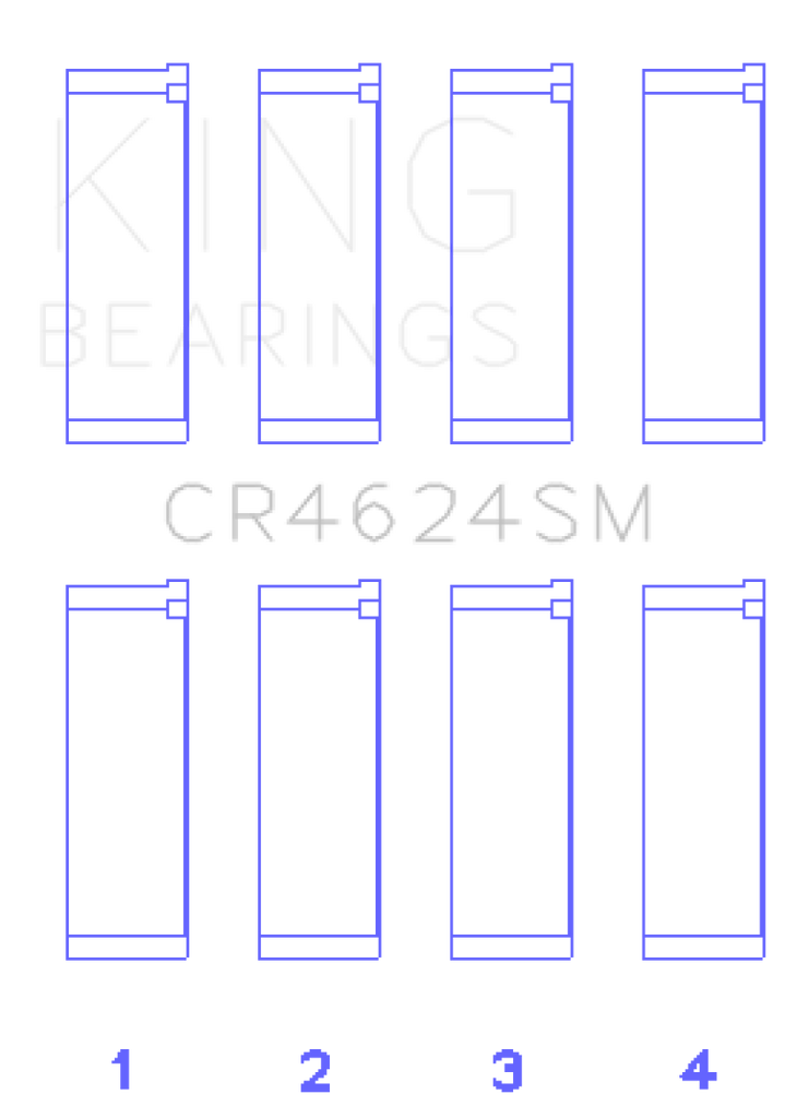 King Hyundai G4KE/G4KC Rod Bearings (Set of 4)