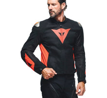 Load image into Gallery viewer, Dainese Energyca Air Tex Jacket Black/Fluorescent-Red Size - 54