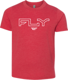 Youth Fly Edge Tee Red Ym