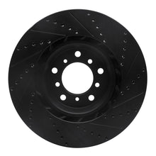 Load image into Gallery viewer, R1 01-06 BMW M3 Right Front Drilled &amp; Slotted Black Brake Rotor