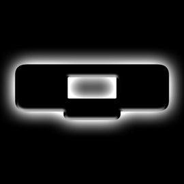 ORACLE Lighting Universal Illuminated LED Letter Badges - Matte Blk Surface Finish - Q SEE WARRANTY
