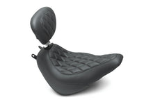 Load image into Gallery viewer, Mustang 18-21 Harley Heritage Classic, Deluxe Wide Tripper Solo Seat w/Driver Backrest - Black